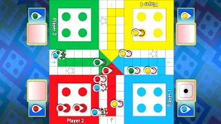 Ludo game in 4 players match | Ludo king 4 players match