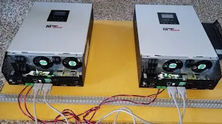 MPP SOLAR HYBRID INVERTER/CHARGER PIP5048MG, HOW TO CONNECT PARALLEL SENSING CABLE & COMMUNICATION