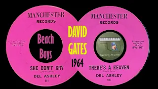 Del Ashley [David Gates] "She Don't Cry" "There's A Heaven" 1964