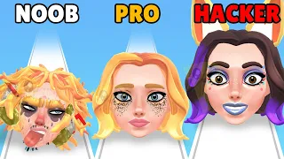 NOOB vs PRO vs HACKER in Make Her Up!