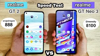 realme gt neo 3 vs realme gt 2 Speed Test & Comparison | Powerful Smartphone vs Powerful Smartphone