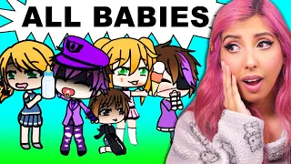 Afton Family Turn into BABIES for 24 Hours 👶 (Gacha Life FNAF Mini Movie)