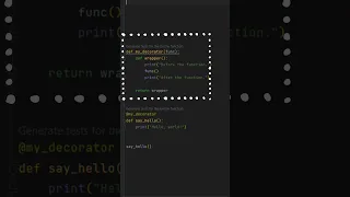 Python Decorators explained in 60 seconds