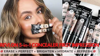 REVLON ColorStay Skin Awaken 5-in-1 Concealer First Impressions w/ Check-ins! | Nadia Vega