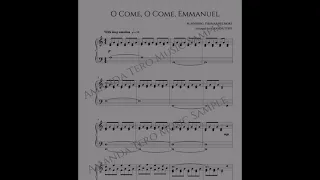 O Come O Come Emmanuel late intermediate Christmas piano sheet music