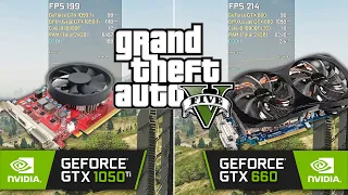 GTX 1050 Ti vs GTX 660 | GTA V