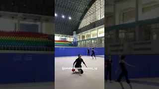 Риск с мячом ! Сборная Узбекистана с Екатериной Пирожковой. Художественная гимнастика