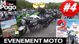 EVENEMENT MOTO : "2 roues dans la ville" à Chartres (28) MagPower R STUNT 125  / Motovlog Chartres