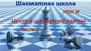 Урок 30.  Центр в шахматной партии. Часть 2. Борьба с подвижным пешечным центром.