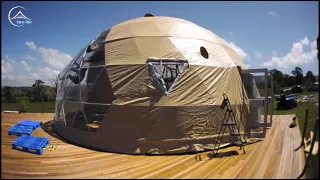 Diameter 10M Dome Tent Install Whole Process