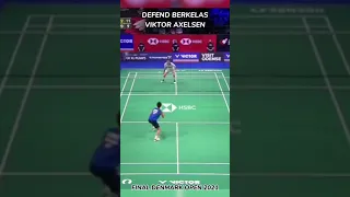 Defend berkelas, viktor axelsen #badminton #kevinsanjaya #shorts