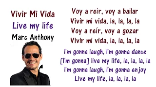 Marc Anthony - Vivir Mi Vida Lyrics English and Spanish - Translation & Meaning - Letras en ingles