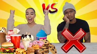 FOOD VS NO FOOD CHALLENGE