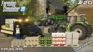 Selling PRODUCTS made on the FARM XX.XXX€ | Animals on Frühling | Farming Simulator 22 | Episode 20