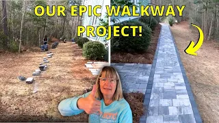 Our Epic Murrells Inlet Walkway Project! Hardscaping by Outdoor Kreations! Tremron Glacier Pavers!