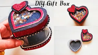 How To Make A Heart Shaped Gift Box Out Of Plastic Bottle!!DIY Gift Box!!Gift Box Craft Ideas..