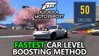 Forza Motorsport - FASTEST Car Level Boosting Method for Car Level 50 (Idle Method)