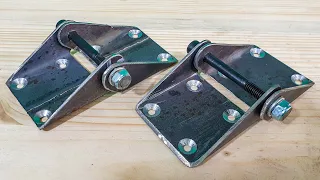 How to Make DIY Metal Door Hinges in Just 4 Minutes - So Easy Anyone Can Do It!