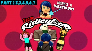 How Miraculous Ladybug met Team Ridiculous 🤣 (Roblox Compilation Story) 🤣