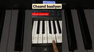 Chaand Baaliyan song easy piano tutorial