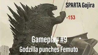 Godzilla Smash 3, Gameplay #9. Godzilla punches Female MUTO