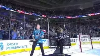 Cup Final, Gm4: Metallica's James Hetfield and Kirk Hammett rock the national anthem