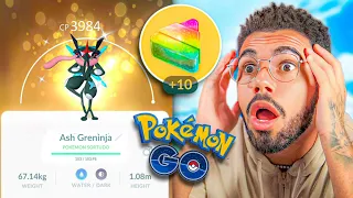 ASH *SHINY* GRENINJA ESTÁ ME ASSUSTANDO COM SUA CHEGADA… 😨😥🤯 #pokemongo