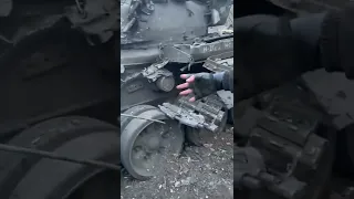 село Лук'янівка, підбитий російський Т-72Б3