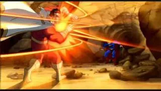 Superman Batman Public Enemies - Superman Captain Marvel fight scene 01 intro