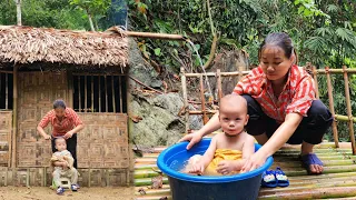 Single mother: Harvesting potatoes to sell at the market - Haircut & bath for A NAM