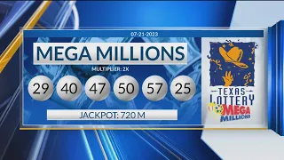 Winning numbers for Friday’s Mega Millions drawing for a jackpot worth $820M