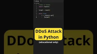 DDoS Attack in Python (educational purposes only)