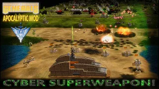 CYBER SUPERWEAPON! (APOCALYPTIC MOD) Command & Conquer Generals Zero Hour 2024