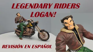 Marvel Legends Wolverine Logan Legendary Riders Toy biz figura de acción revisión en español