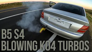 Trying to Get My B5 S4 K04 Turbos to Blow - Antilag - Launch Control