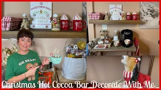 New Christmas Cocoa Bar Decorate With Me 2021 | Cocoa Bar Ideas