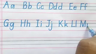 Handwriting طريقة كتابة الحروف الإنجليزية بالشكل الصحيح