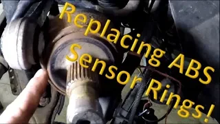 Replacing a rear ABS sensor magnet ring on a Mercedes W211!