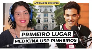 Como ele Passou em MEDICINA em PRIMEIRO LUGAR na USP PINHEIROS