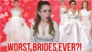 RED CARPET BRIDES?  #fashionfail #fashion #celebrity #brides #bridal #valentine #valentinesday