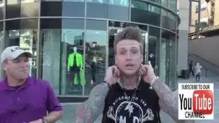 Jacoby Shaddix talks about how his band got the name Papa Roach outside Lucky Strike Bowling in Holl