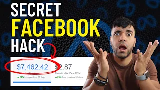 Huge Facebook HACK will Get You Monetized FAST