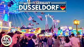 Rheinkirmes 2023, Germany's Biggest Summer Event in Düsseldorf, 4K-HDR Walking Tour