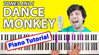 How to play “Dance Monkey” on PIANO (easy and hard versions)