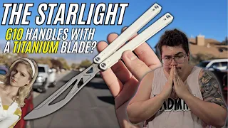 The STARLIGHT Is A VERY Interesting Balisong Trainer... G10 Handles With A TITANIUM Blade??