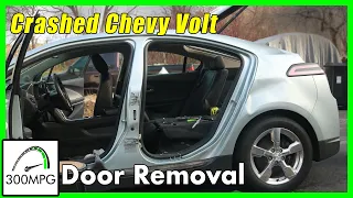 Removing the Doors from a crashed Chevy Volt