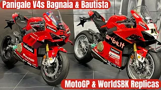 Panigale V4s Bautista & Bagnaia MotoGP & WorldSBK Replica's, Limited  Editions from Ducati !!