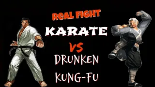 Real Fights!!! Drunken Kung-FU vs Karate!! Awesome head kick!!