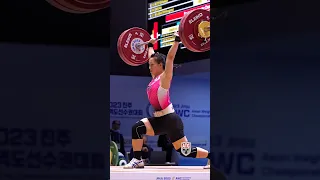 Kuo Hsing-Chun (59kg 🇹🇼) 128kg / 282lbs C&J! #cleanandjerk #weightlifting #slowmotion