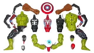 Merakit Mainan Venom Carnage, Hulk, Miles Morales, Siren Head dan Black Panther - Superhero Toys